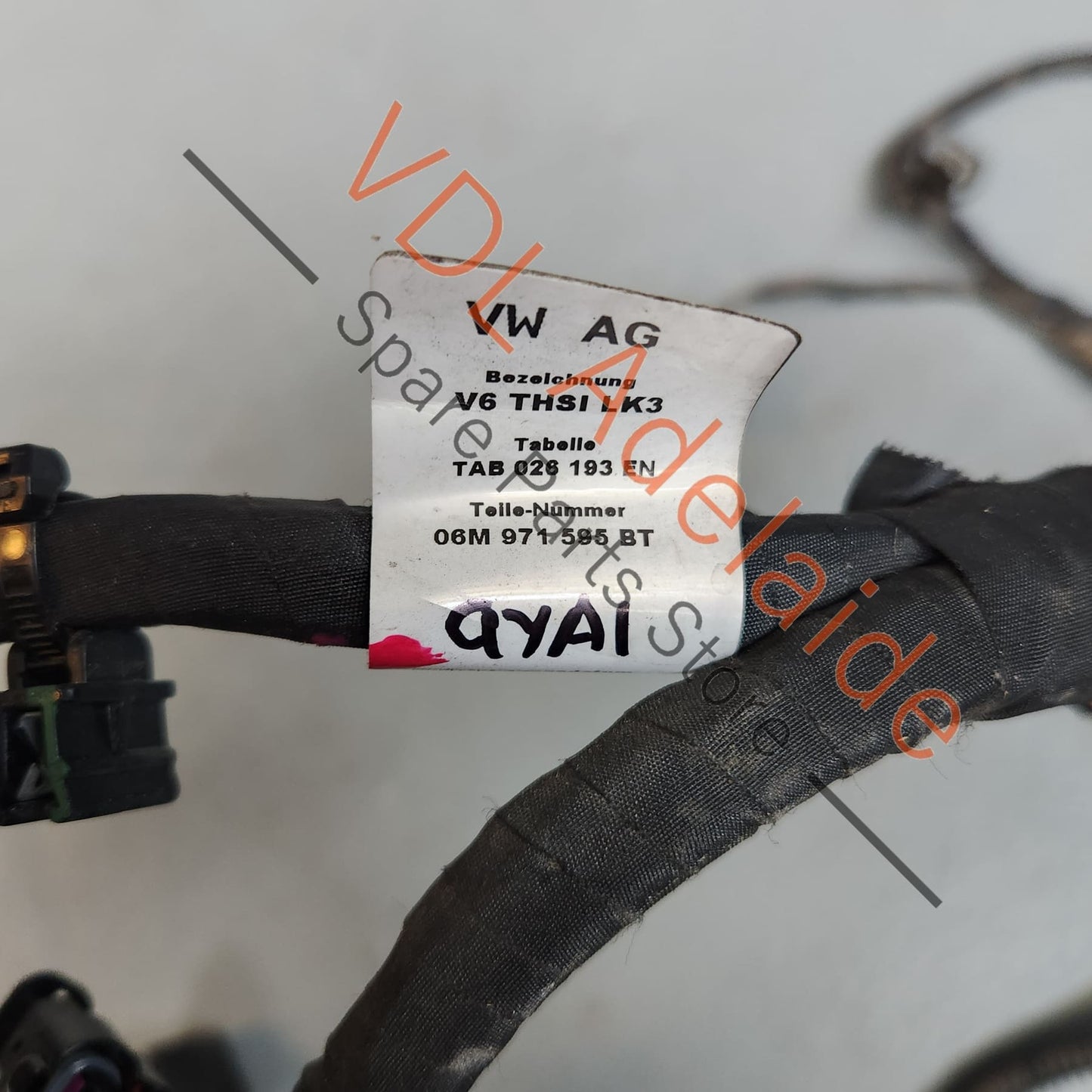 06M971595BT PAB97159510 Porsche Cayenne S E3 2.9 DCA DCAB Engine Wiring Harness Cable Loom 06M971595BT