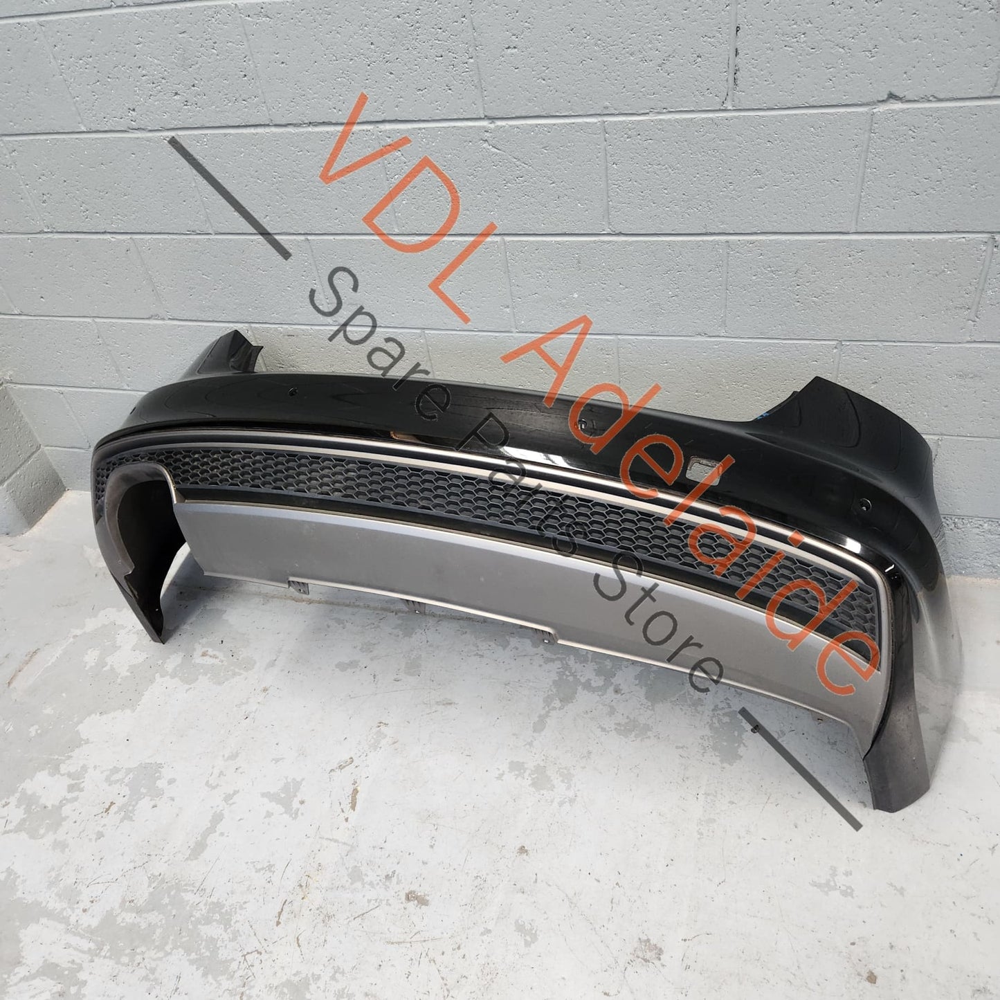 8K5807067CGRU, 8K0807521J1RR, , , Audi A4 B8 8K Sline Sedan Rear Bumper Bar Cover & Diffuser 8K5807067C GRU 8K0807521J 1RR