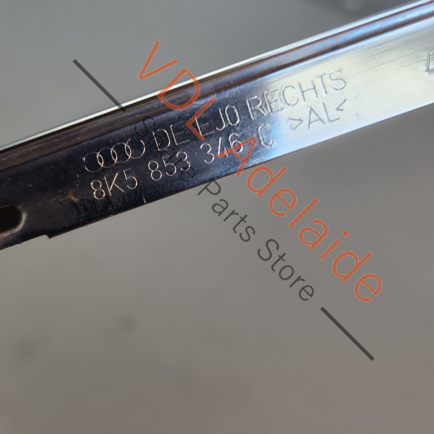 8K5853346C2ZZ Audi A4 B8 Sedan Rear Right Quarter Glass Chrome Trim Strip 8K5853346C 2ZZ