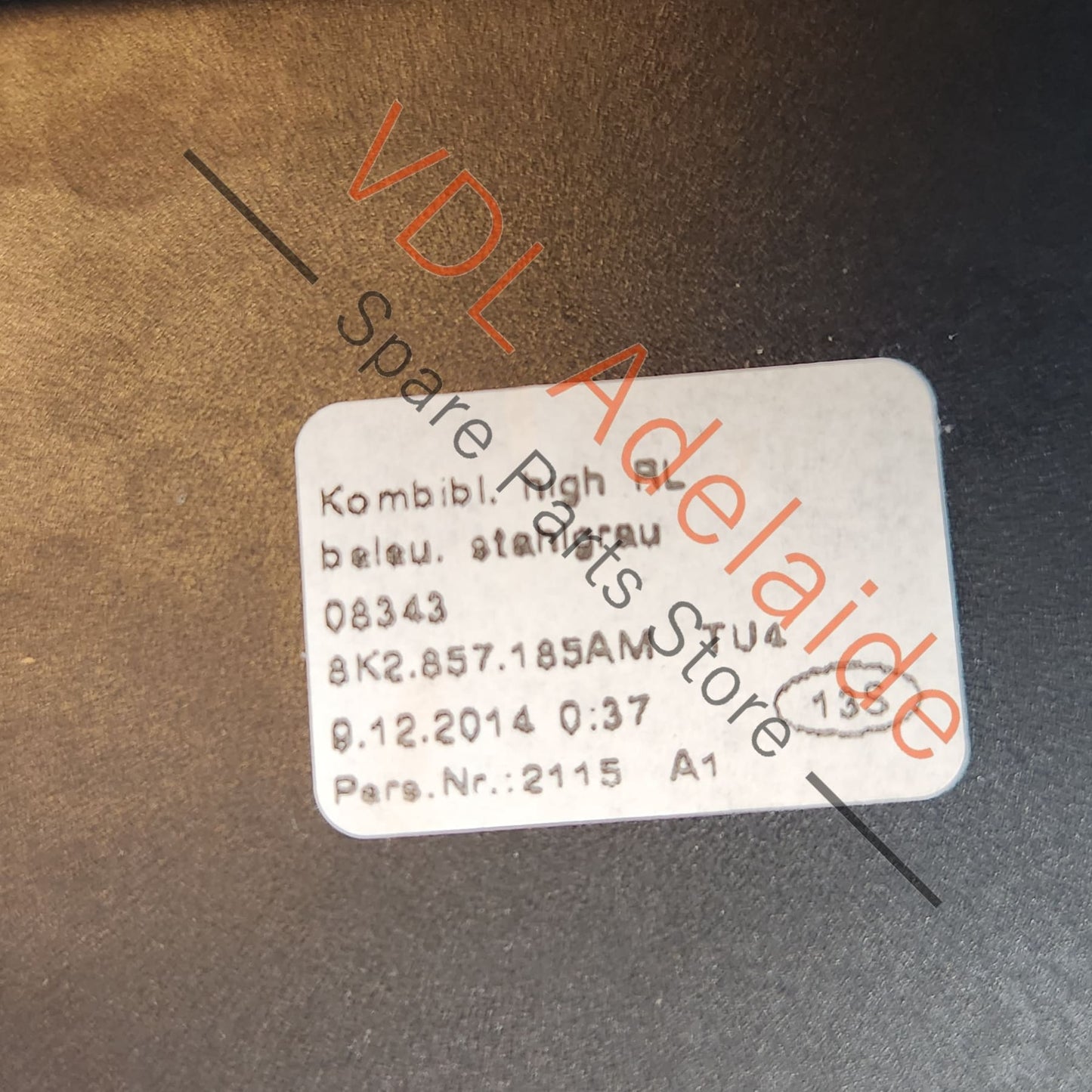 8K2857185AMTU4 8K2857185AM Audi A4 Dashboard Trim Fascia Steel Grey Brushed 8K2857185AM TU4