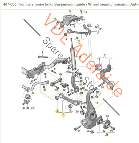 8K0407151F 8K0407152F Audi A4 B8 Front Lower Wishbone Link Pair 8K0407151F 8K0407152F