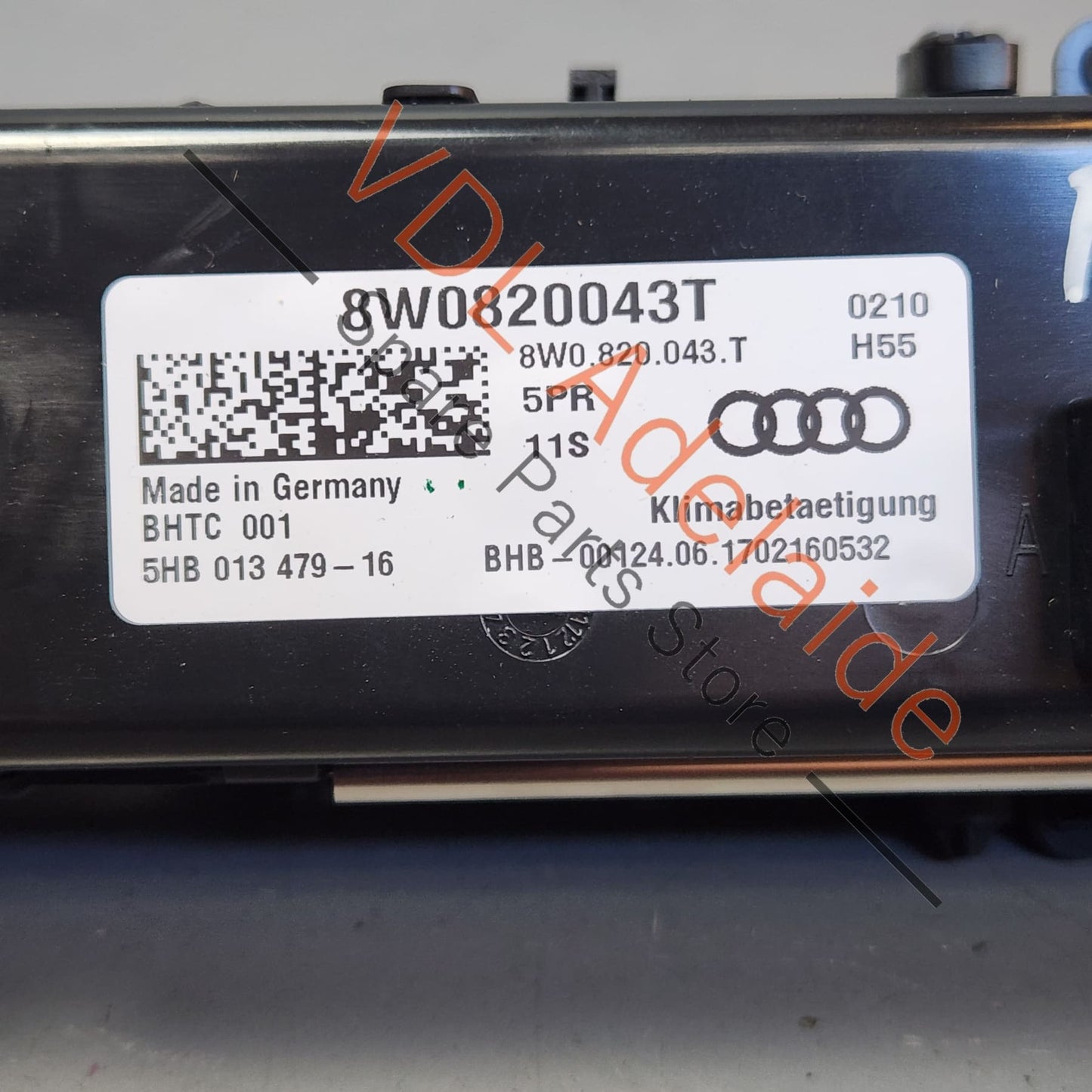 8W0820043T 8W0820043BJ Audi A4 S4 B9 Dashboard Air Conditioning Switch Panel 8W0820043T 8W0820043BJ 5PR