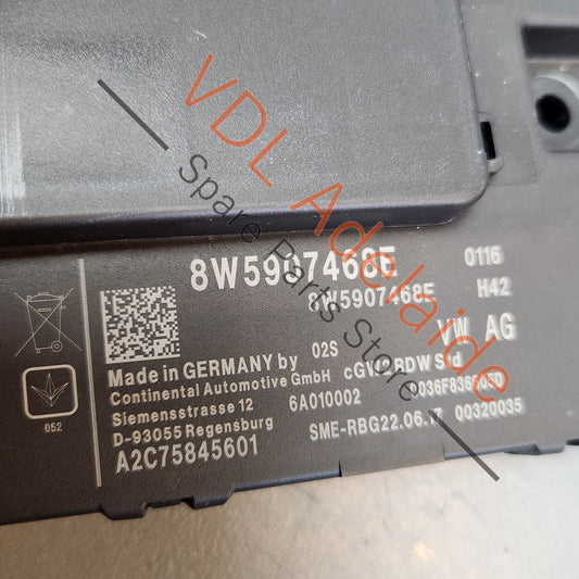 8W5907468E Audi A4 S4 B9 Wagon Avant Gateway Interface Control Module 8W5907468E