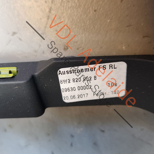 8W2820902B6PS Audi A4 S4 B9 RHS Right Dashboard Air Vent for Air Conditioning 8W0820902B