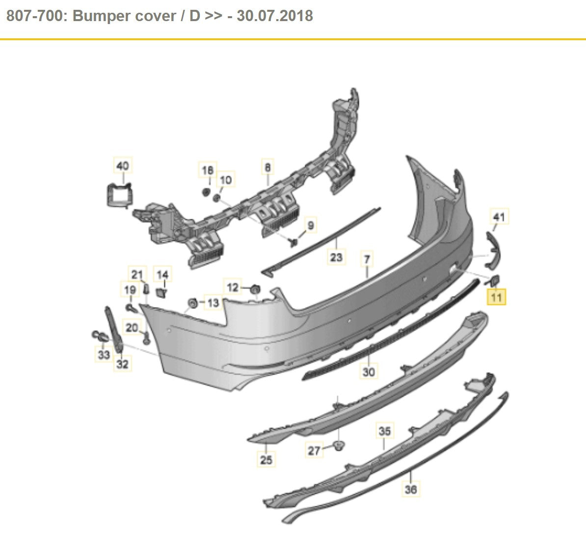 8W5807441A Audi S4 B9 Rear Bumper Tow Eye Cover Cap Daytona Grey Pearl 6Y/6Y6Y 8W5807441A
