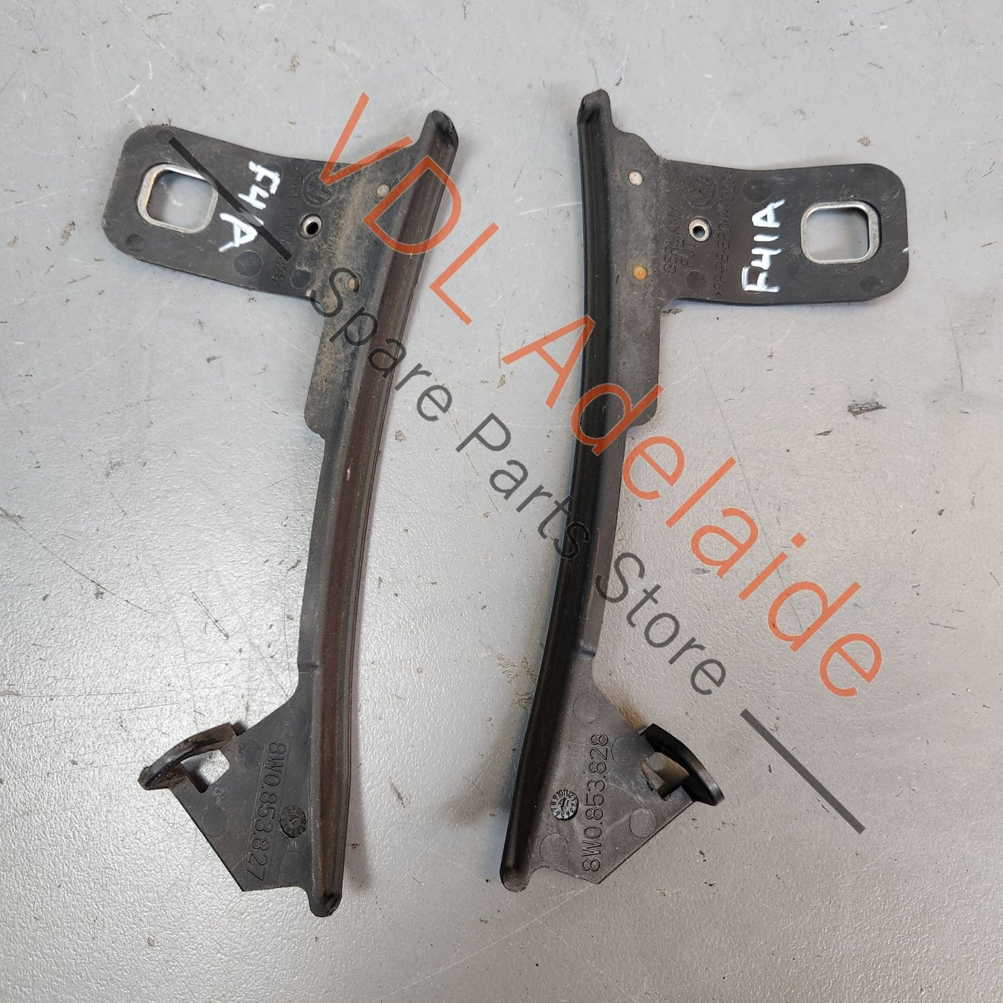 8W0853827 8W0853828 Genuine OEM Audi A4 Pair of Rear Wheel Arch Water Deflector Trim Strip Spoiler Accessory 8W0853827 8W0853828