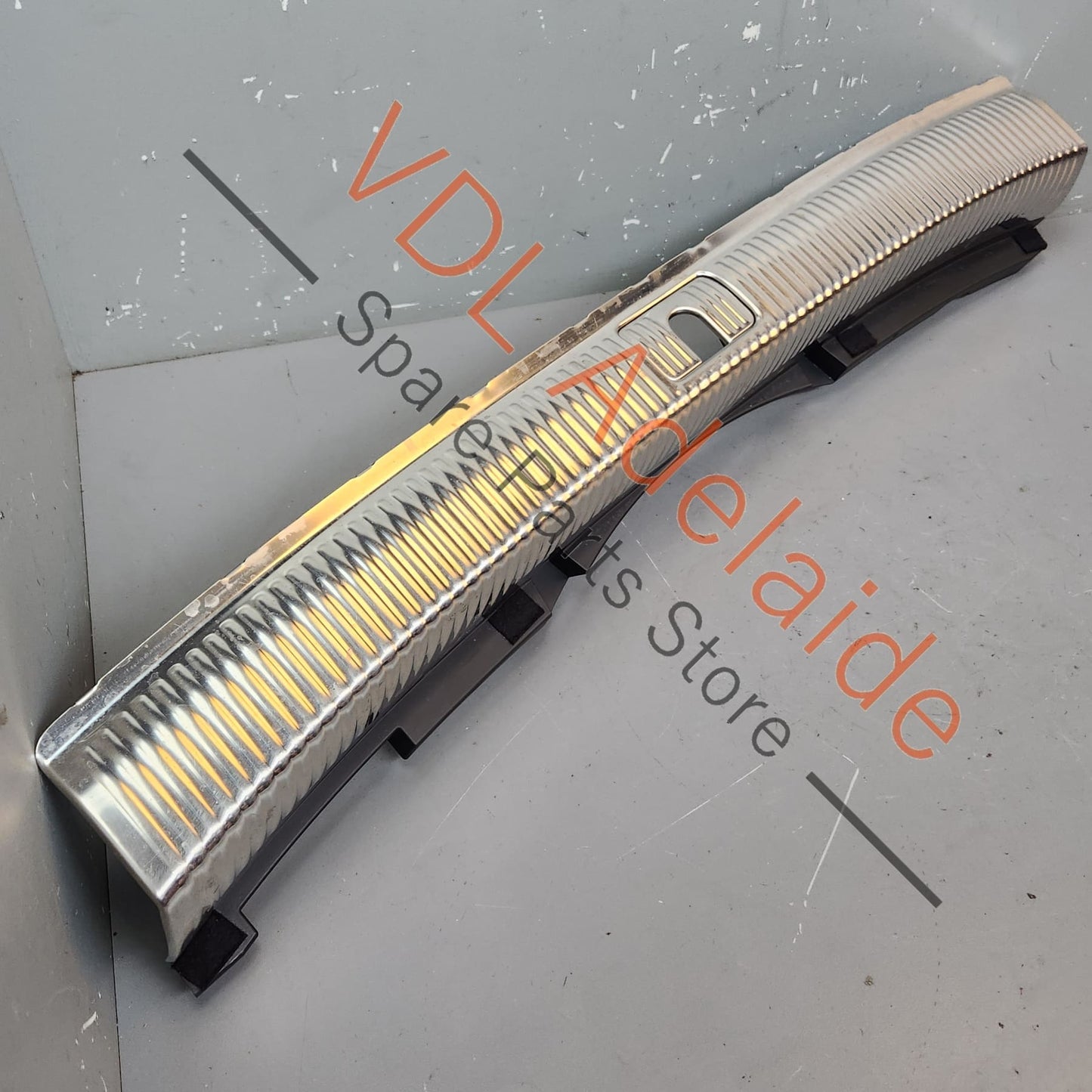 8W9864513 Audi A4 Wagon Avant Boot Loading Edge Trim Strip Interior Panel Stainless 8W9864483B
