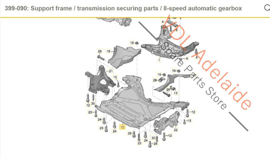 8W2399347H 8W2399347G Audi A4 S4 Front Suspension K Frame Carrier Support Brace for RHD 8W2399347G 8W2399347H