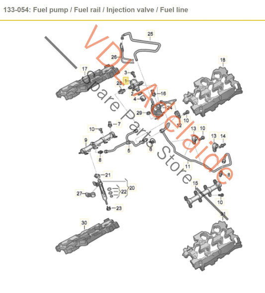 06M127026H 06M127026Q Audi S4 B9 3.0L High Pressure Fuel Pump HPFP 06M127026H 06M127026Q
