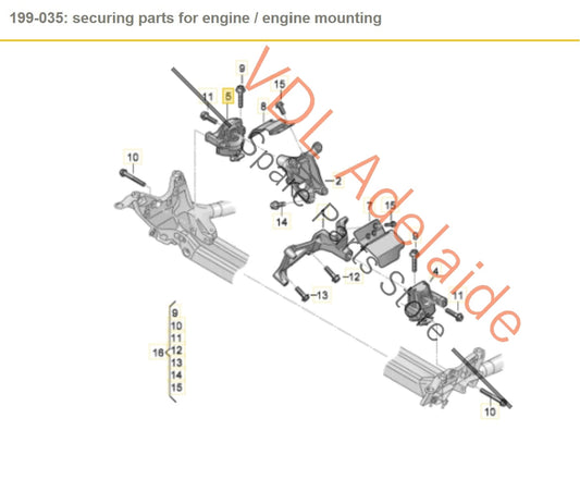 4M0199372FG 782215000000 4M0199372GM Audi Electric Engine Hydro Mount Right Side 4M0199372FG 782215147917 4M0199372GM