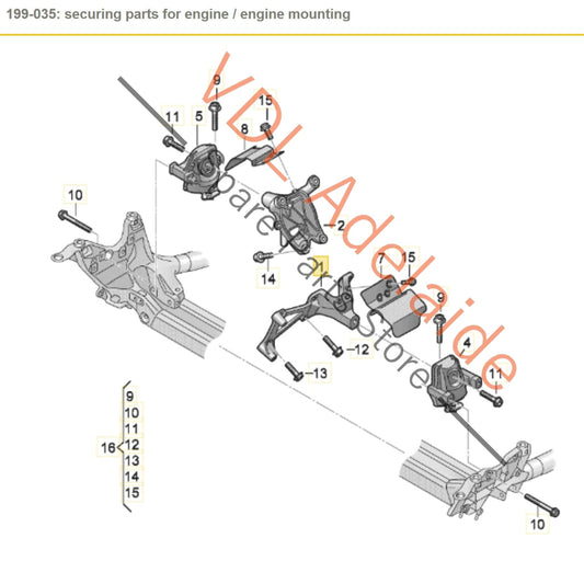 8W0199307L 8W0199307Q Audi S4 S5 3.0 V6 Aluminium Engine Mounting Bracket Left Side 8W0199307L 8W0199307Q