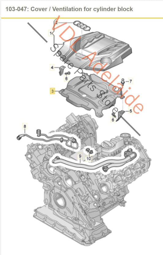 06M103097K Audi S4 Engine Turbo Heat Shield Foil Cover 06M103097K