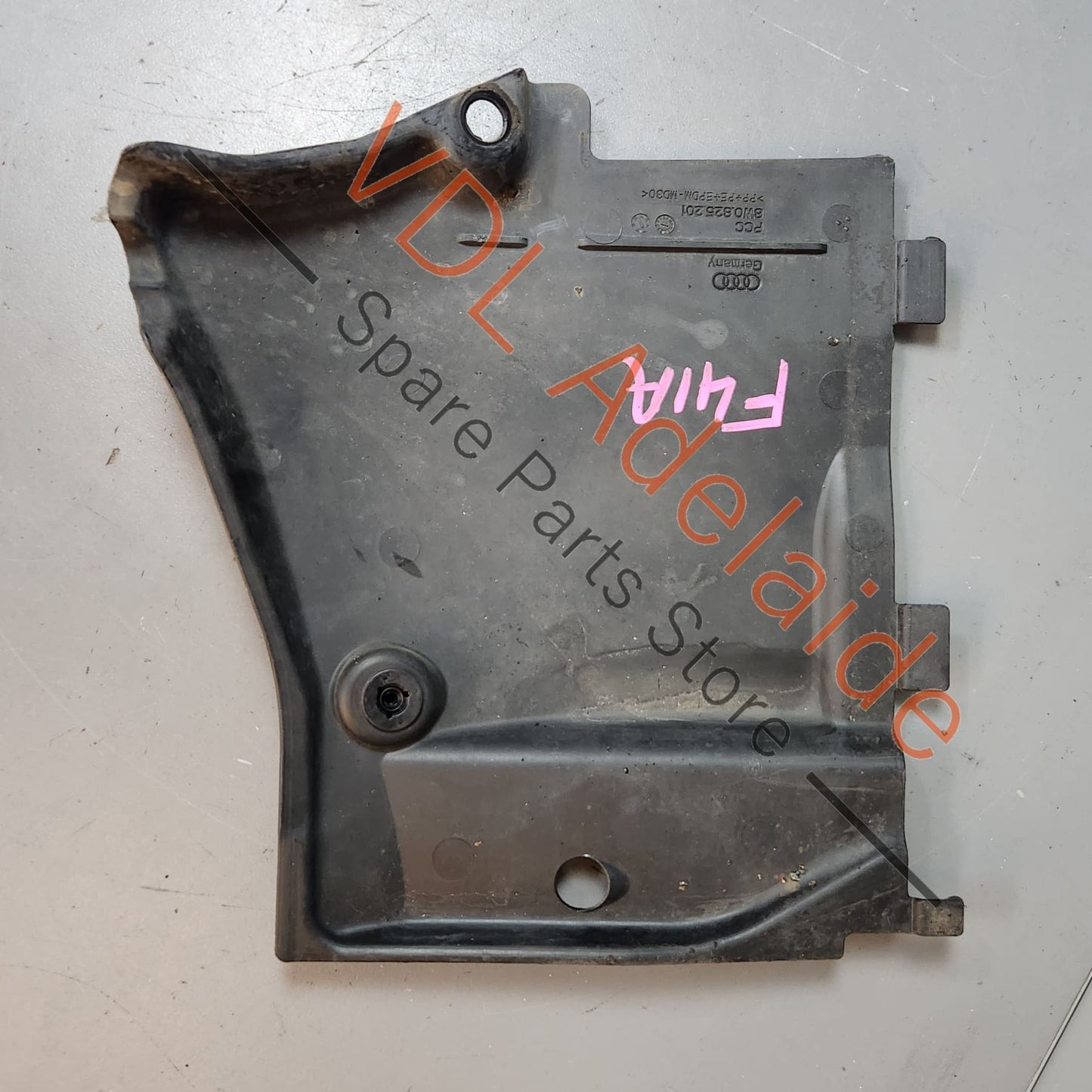 8W0825201 Audi A4 S4 B9 Front Left Underbody Trim Splash Shield 8W0825201