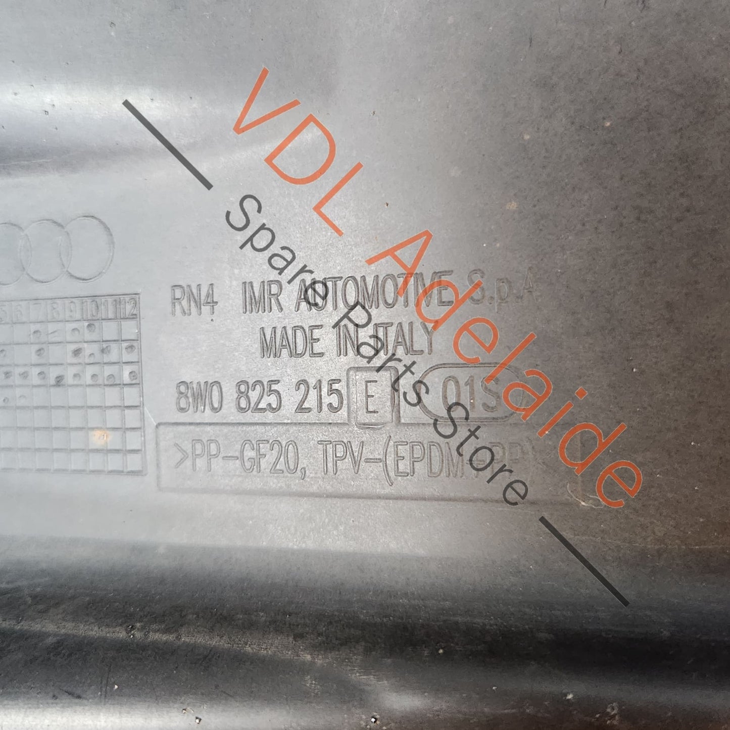 8W0825215F 8W0825215E Audi A4 S4 B9 Left Rear Underbody Trim Splash Shield 8W0825215F 8W0825215E
