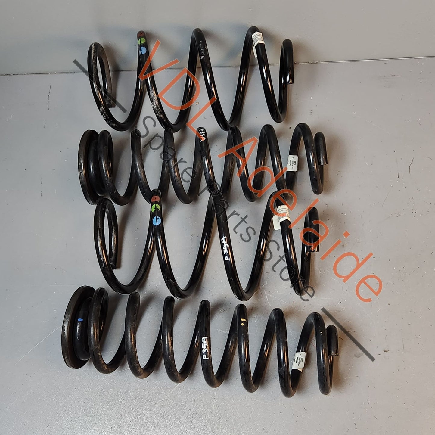 5Q0411105DE 5QF511115CD Audi RSQ3 Set of Suspension Coil Springs 5Q0411105DE 5QF511115CD