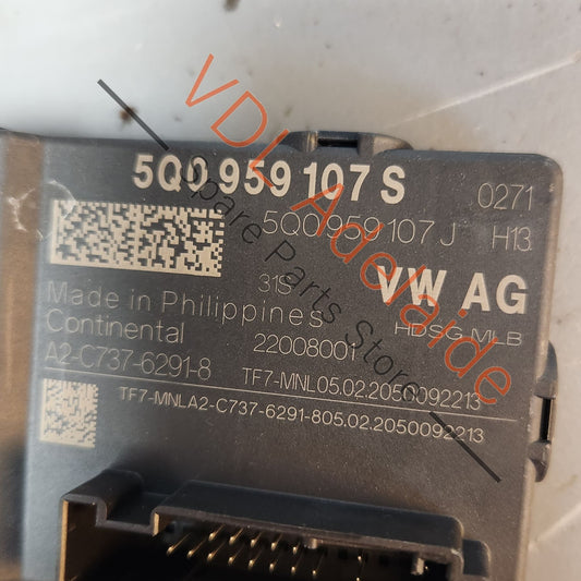 5Q0959107S Audi Q3 RSQ3 Automatic Rear Hatch Tailgate Control Module 5Q0959107S