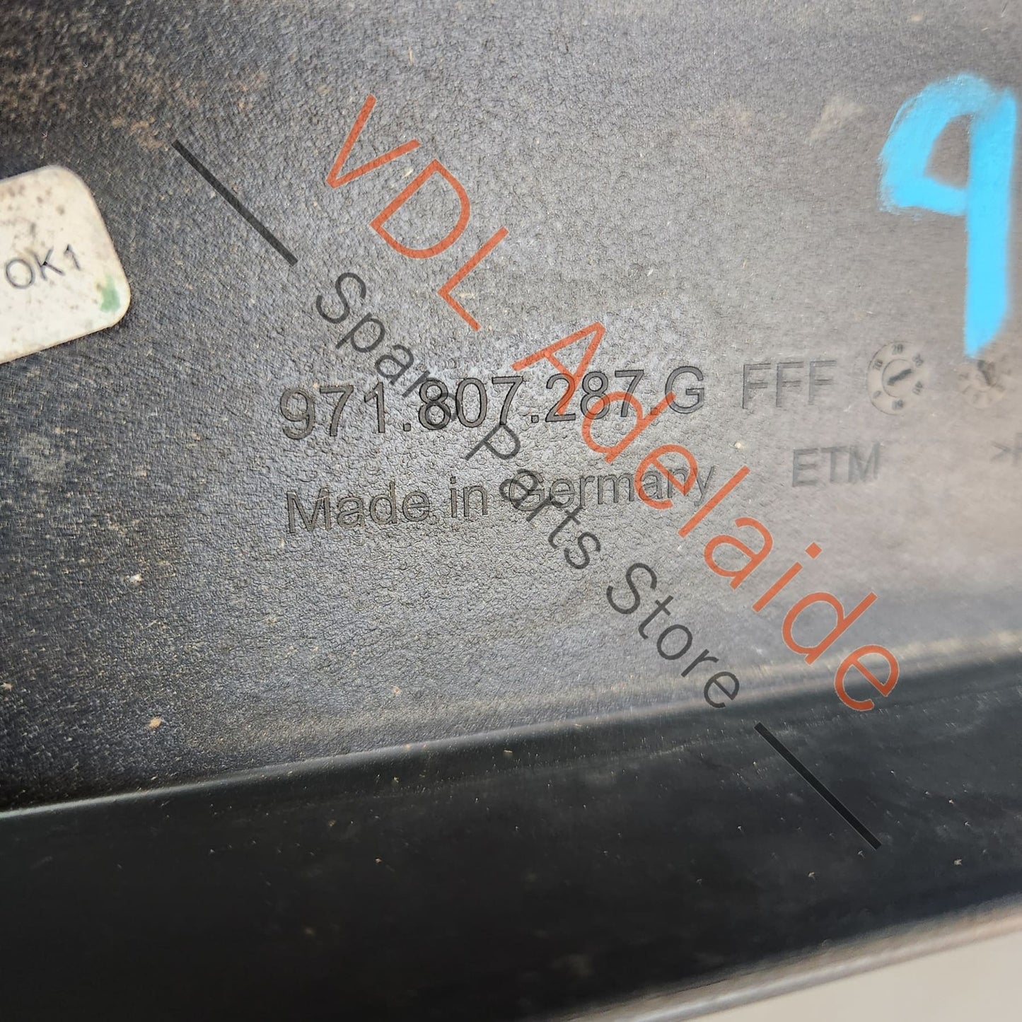 971807287G 971807999G Porsche Panamera Turbo Front Bumper Registration Licence Plate Bracket 971807287G 971807999G