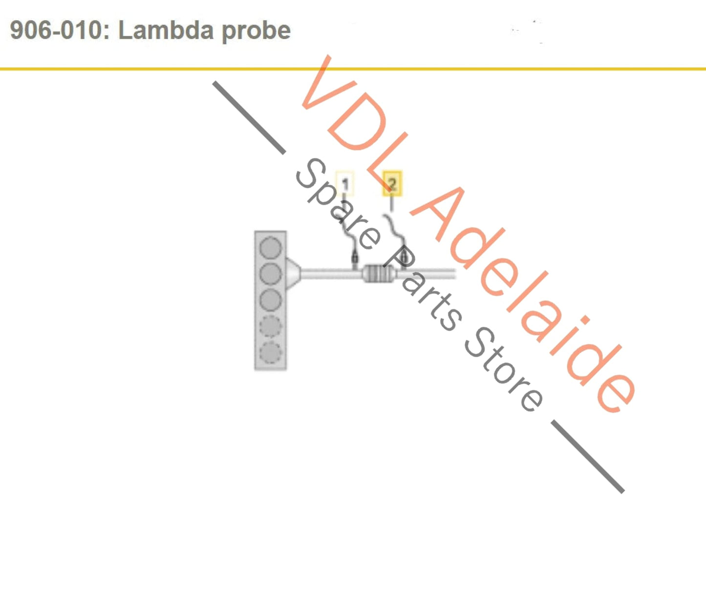06K906262R VW Golf Gti Lambda Probe Oxygen Sensor Downstream After Cat 06K906262R for CHHA, CHHB, CXDA
