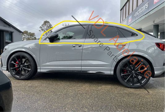 83A837643A 83A837475AT94 83A839643CT94 Audi F3 Q3 RSQ3 F3 Gloss Black Window Frame Trim Set Complete