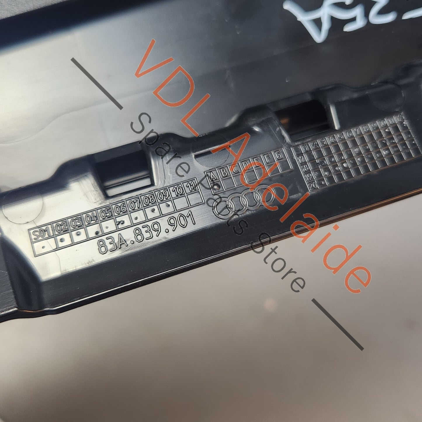 83A839901A 83A839901B Audi RSQ3 Q3 F3 Rear Left Door Exterior B Pillar Trim Molding Gloss Black 83A839901A