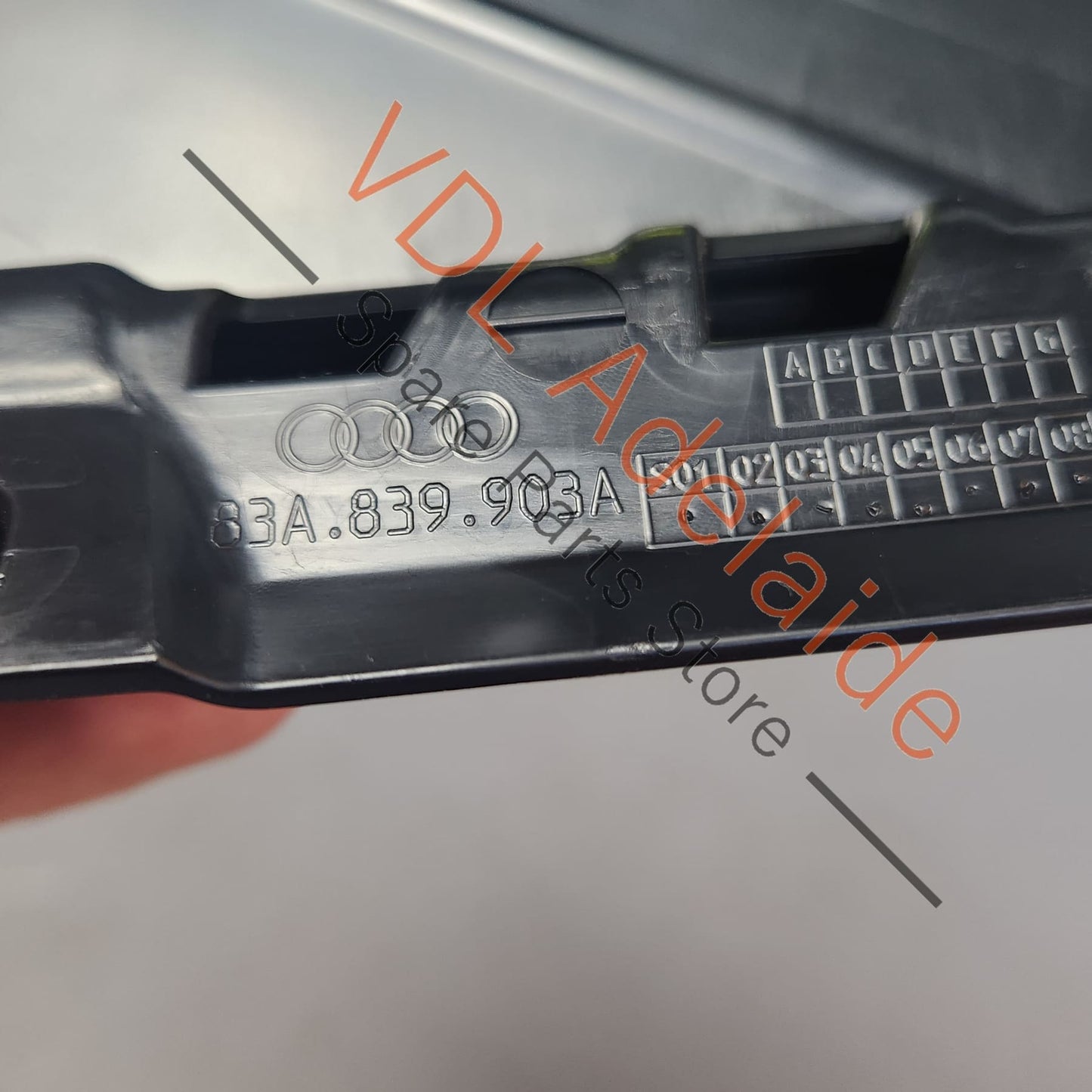 83A839903A 83A839903B Audi RSQ3 Q3 F3 Rear Left Door Exterior C Pillar Trim Molding Gloss Black 83A839903A