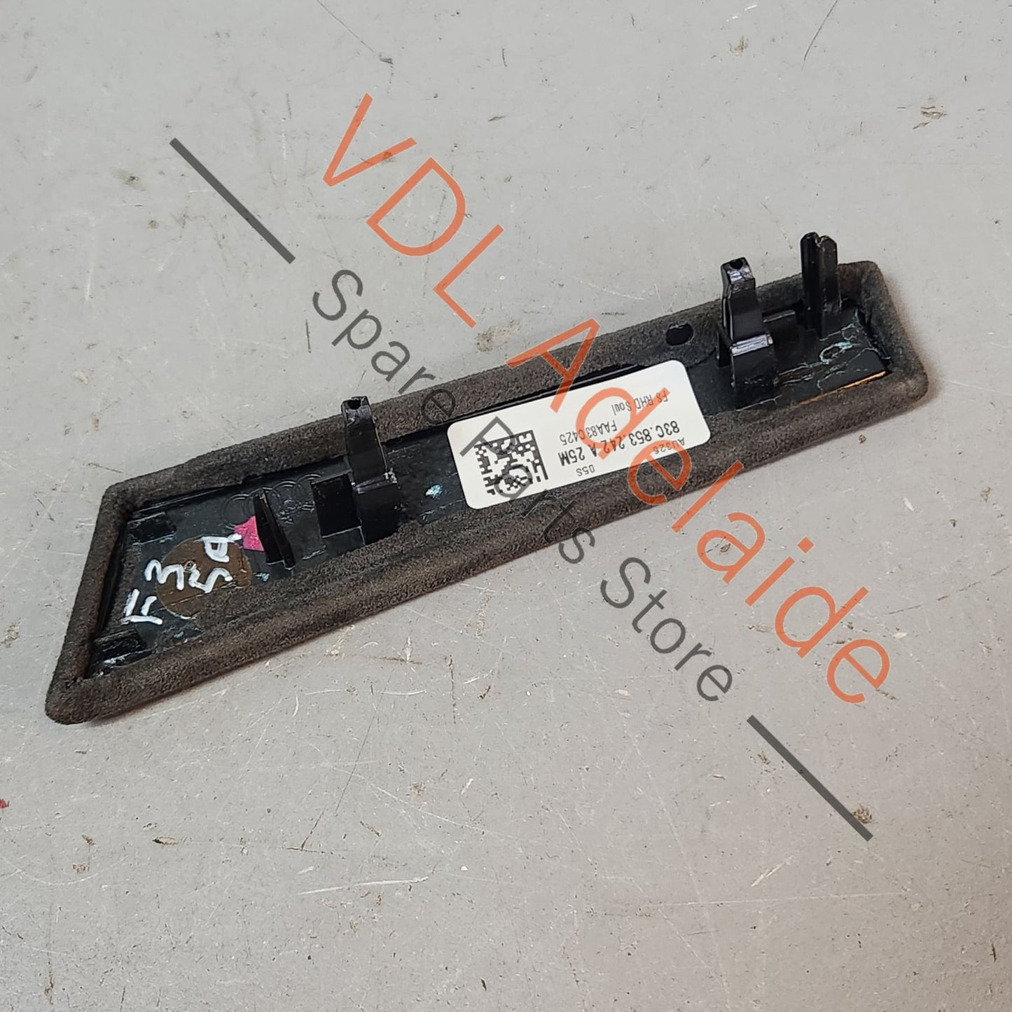 83C853242A25M Audi RSQ3 F3 Drivers Side Alcantera Dashboard Insert Trim Suits RHD models 83C853242A 25M