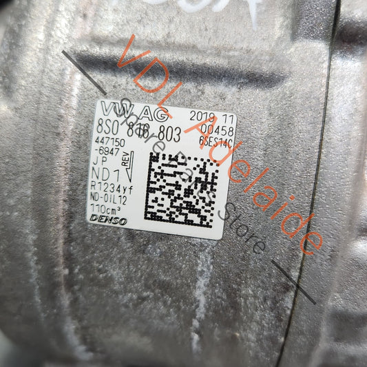 8S0816803 Audi RS3 RSQ3 F3 TTRS Air Conditioning Compressor Denso Genuine OEM for DAZA DNWA 8S0816803