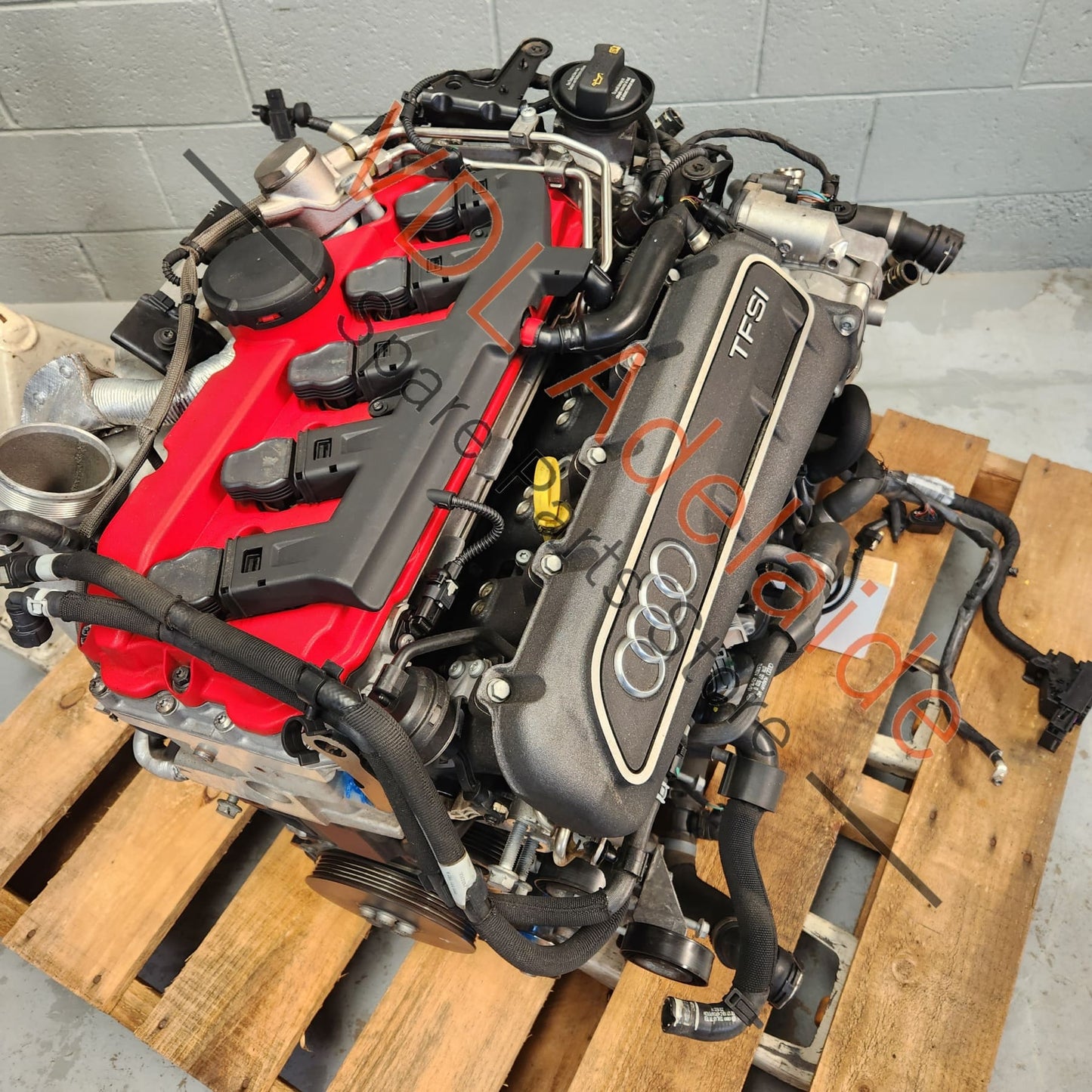 07K100032H Audi RS3 8V Iron Block CZGB CZG 270kw 5cyl Complete Motor Engine w Turbo, Wiring & Hoses