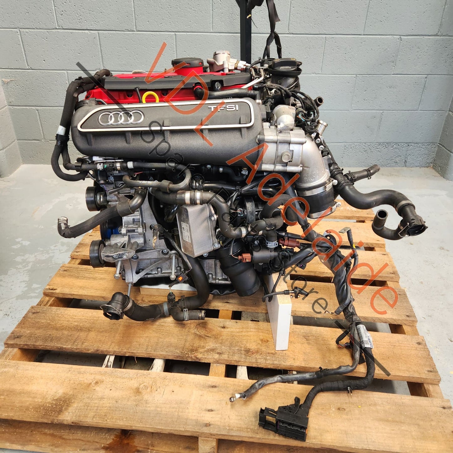 07K100032H Audi RS3 8V Iron Block CZGB CZG 270kw 5cyl Complete Motor Engine w Turbo, Wiring & Hoses