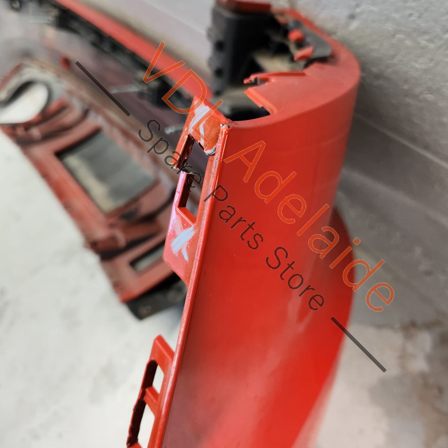 8V4807067JGRU 8V0253181F Audi RS3 8V Hatch Rear Bumper Assembly & Rear Muffler Y6Y6 Y6 / Y3T Catalunya Red Metallic
