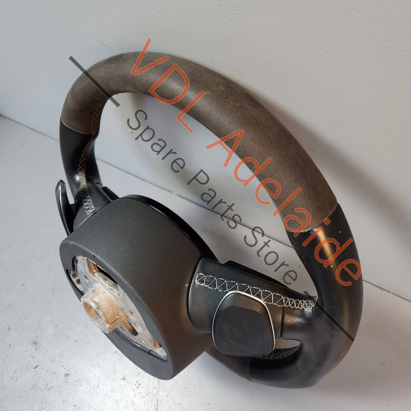 8V0419091AG Audi A3 S3 RS3 8V Alcantara Flat Bottom Sport Steering Wheel Black 8V0419091AG MCY