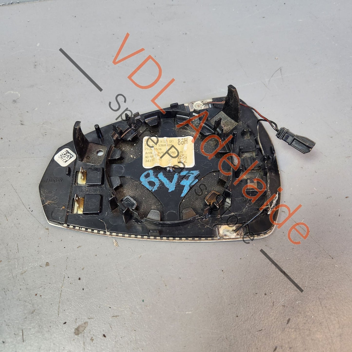 8V0857536H Audi A3 S3 RS3 8V Right Side Mirror Glass Automatic Anti-Dazzle 8V0857536H