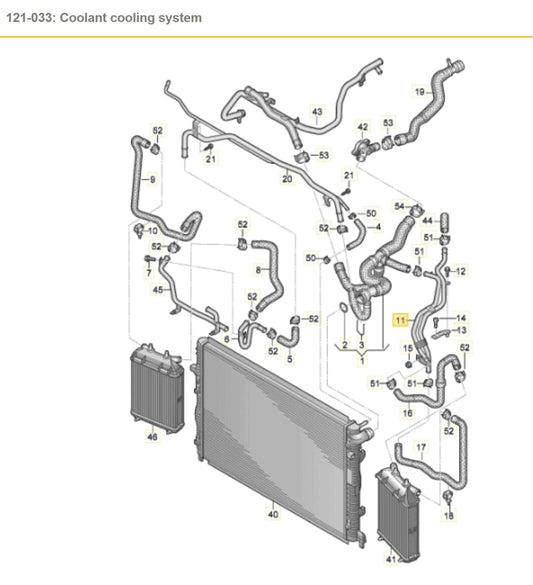 8V0121397A Audi RS3 8V Coolant Hose Pipe 8V0121397A