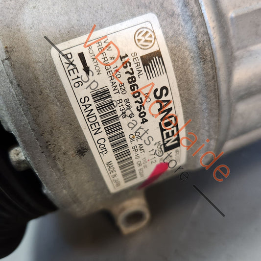 1K0820808G Audi RS3 8V A/C Air Conditioning Compressor 1K0820808G SANDEN