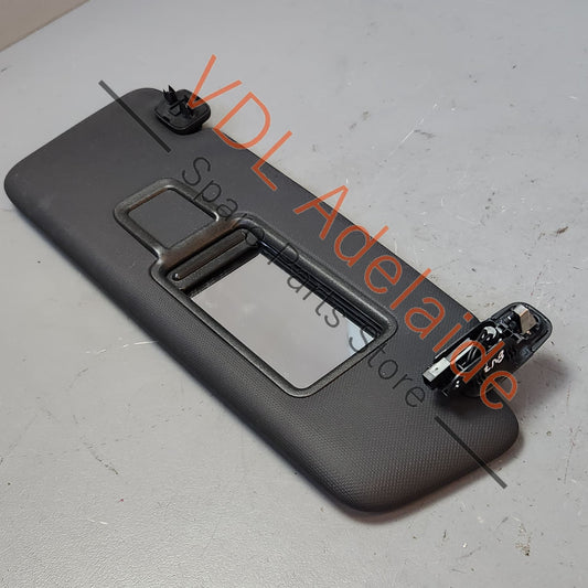8V0857552C Audi A3 S3 RS3 8V Sun Visor With Illuminated Mirror Right RHS Soul Black 8V0857552C