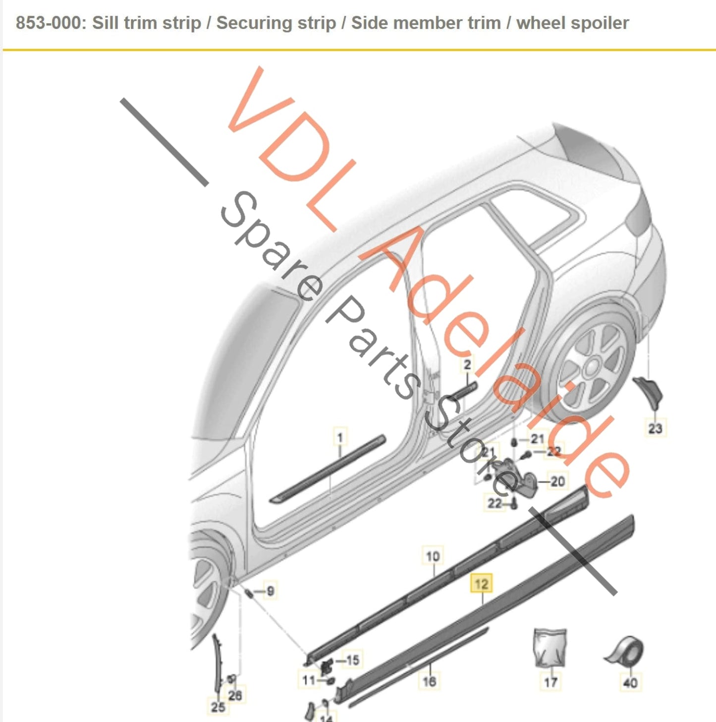 8V4853859AGRU 8V4854535A Audi RS3 8V Side Skirt Sideskirt Sill Molding Left 8V4853859A GRU Y6Y6 Y6 / Y3T Catalunya Red Metallic