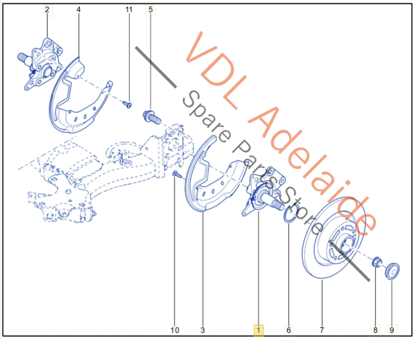 430197682R Renault Megane MK3 III RS250 RS265 RS275 Rear Left Hub Knuckle 430197682R