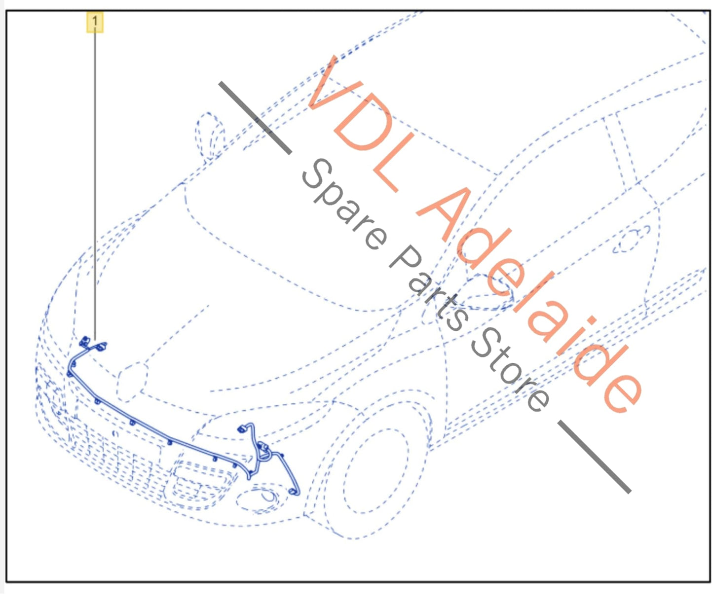 240127923R Renault Megane RS250 RS265 RS275 Front Bumper Parking Sensor Wiring Harness Cable Loom 240127923R