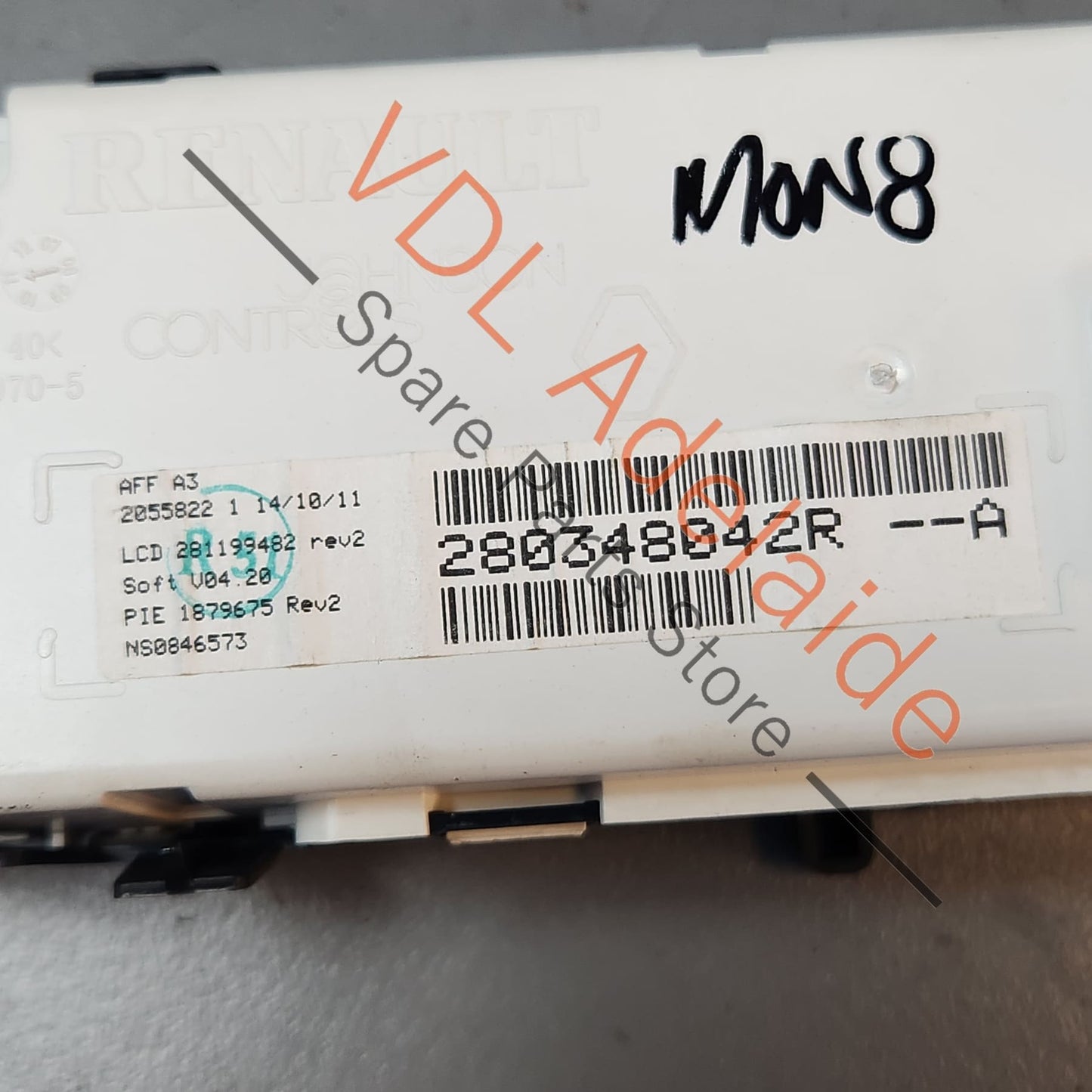 280348042R 280345867R Renault Multimedia Display Screen Unit for Dashboard 280348042R / 280345867R