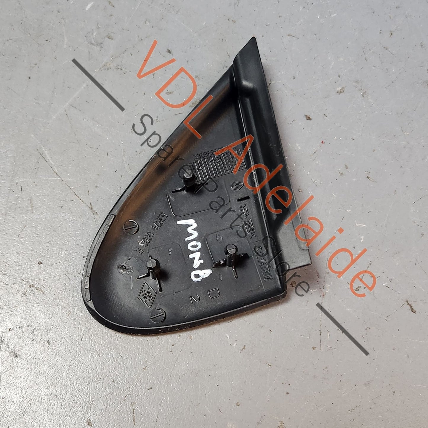638740003R Renault Megane Right Side Exterior Wing Quarter Panel Fender Molding 638740003R
