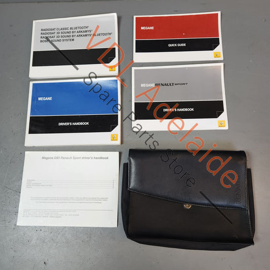 Renault Megane 3 RS Set of Owners Books Manuals Handbook with Folder