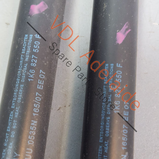 1k6827550F    Volkswagen VW Golf Mk5 R32 Boot Back Rear Hatch Lift Gas Strut Struts Pair 1K6827550F
