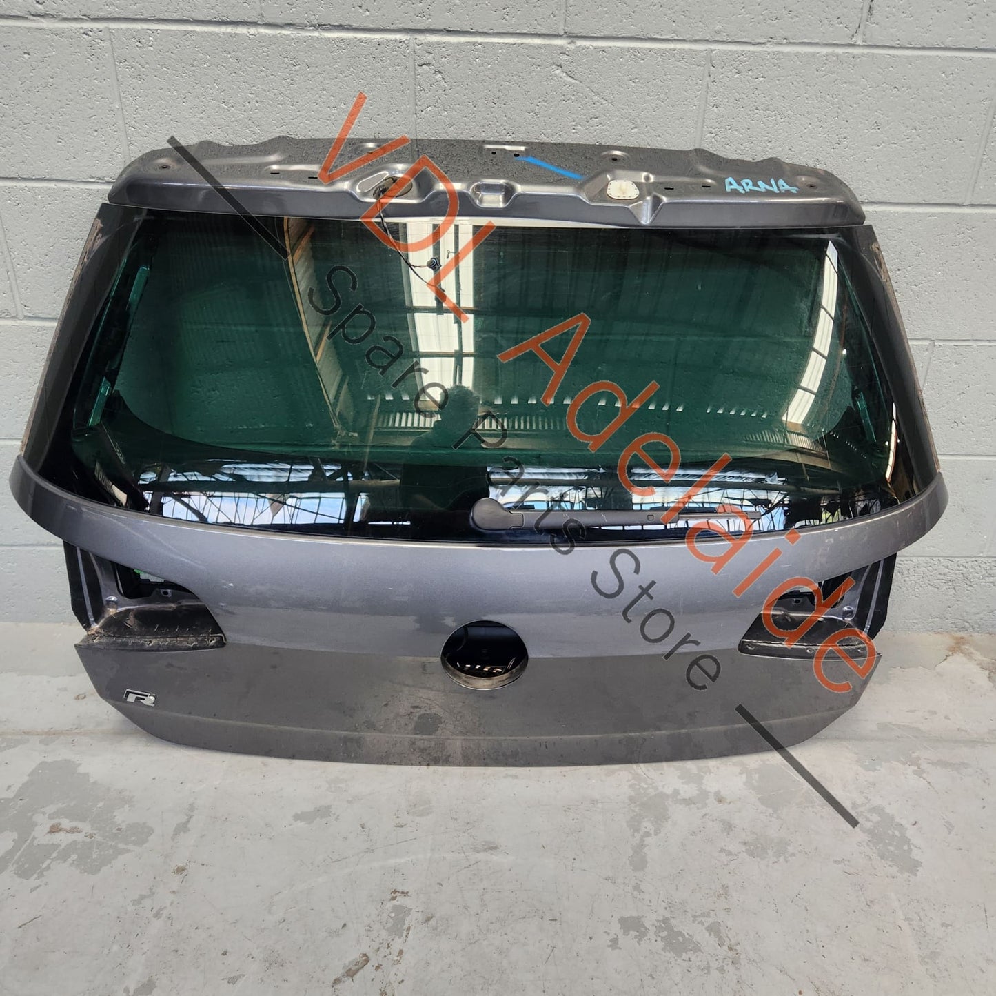 5G6827025AB 5G6845051R VW Golf MK7.5 Bootlid Boot Trunk Rear Hatch Lid Door Panel Shell w Tinted Glass Indium Grey LR7H X3X3 5G6827025AB 5G6845051R
