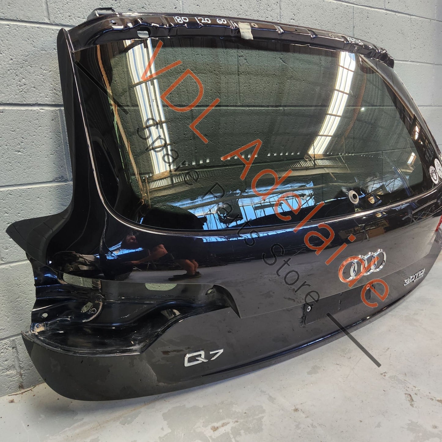 4L0827023B 4L0845501CNVB Audi Q7 4L Rear Hatch Boot Trunk Door Shell Panel incl Glass 4L0827023B 4L0845501C NVB 2T2T Orca Black Metallic