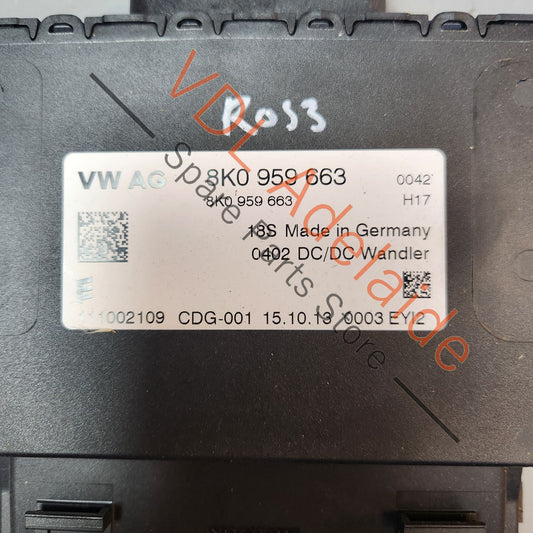8K0959663 Audi Q7 4L Voltage Stabiliser Module 400W 8K0959663