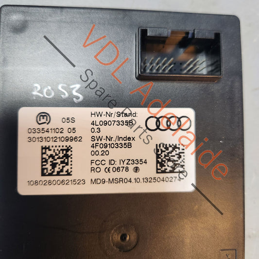 4L0907335B 4F0910335B Audi Q7 4L Keyless Entry Aerial Detection Module 4L0907335B 4F0910335B
