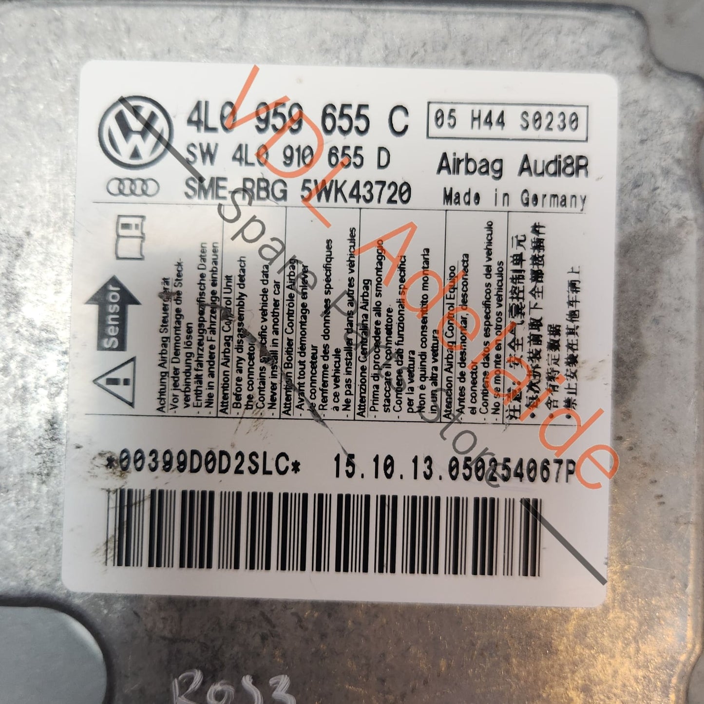 4L0910655D002 4L0910655D Audi Q7 Control Unit for Airbag 4L0910655D 4L0910655D 4L0959655C