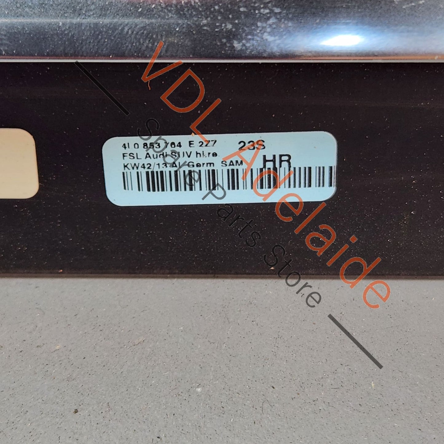 4L0853764E2ZZ Audi Q7 4L Exterior Window Seal Strip Moulding Chrome Trim Right Rear 4L0853764E 2ZZ