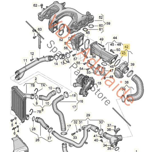 059145950AF 059145950AA Audi Q7 Throttle Position Butterfly Valve 059145950AA 059145950AF
