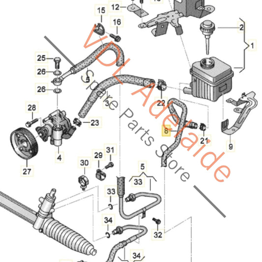7L8422895E 7L8422895B Audi Q7 Brake Hose Pipe 7L8422895B 7L8422895E